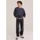WE Fashion sweater met tekst - donkergrijs