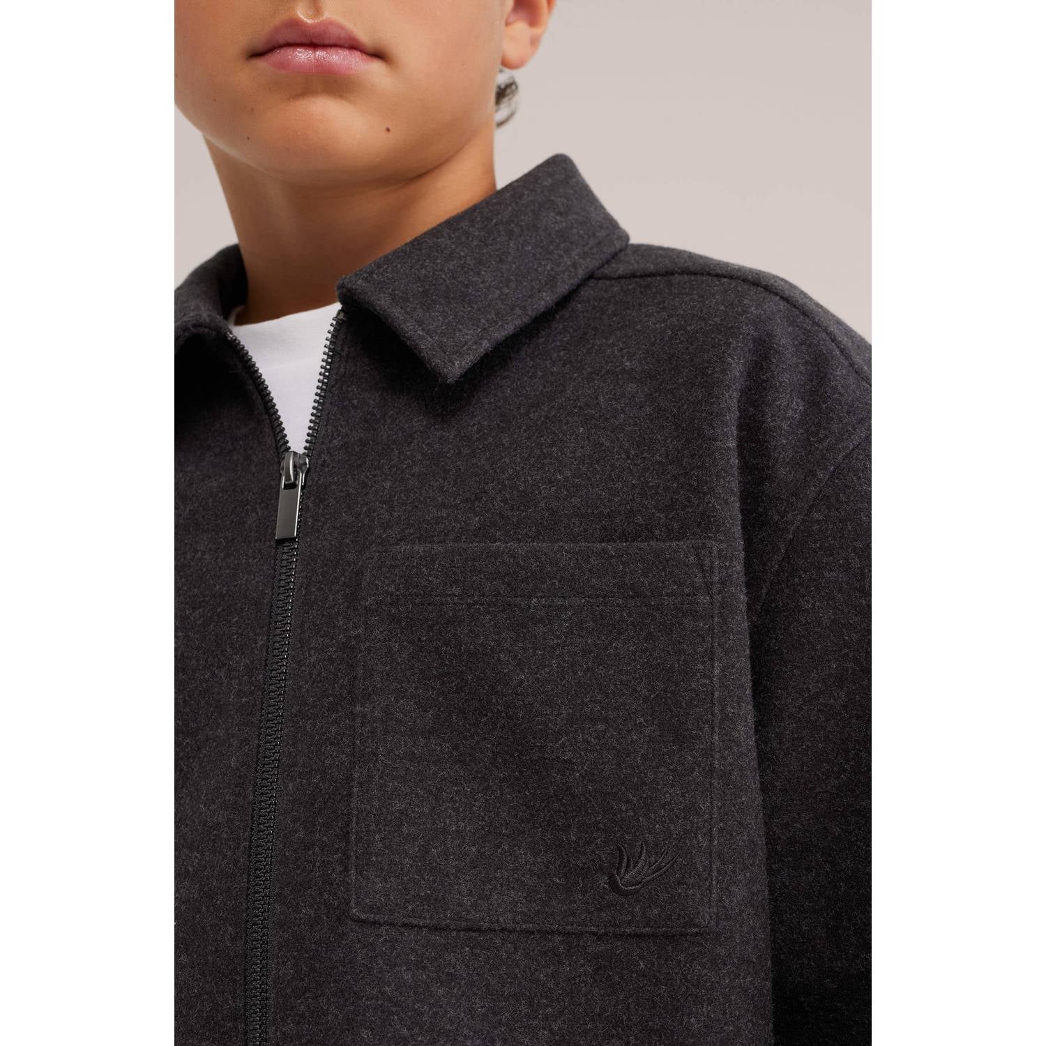 WE Fashion gevoerd vest antraciet