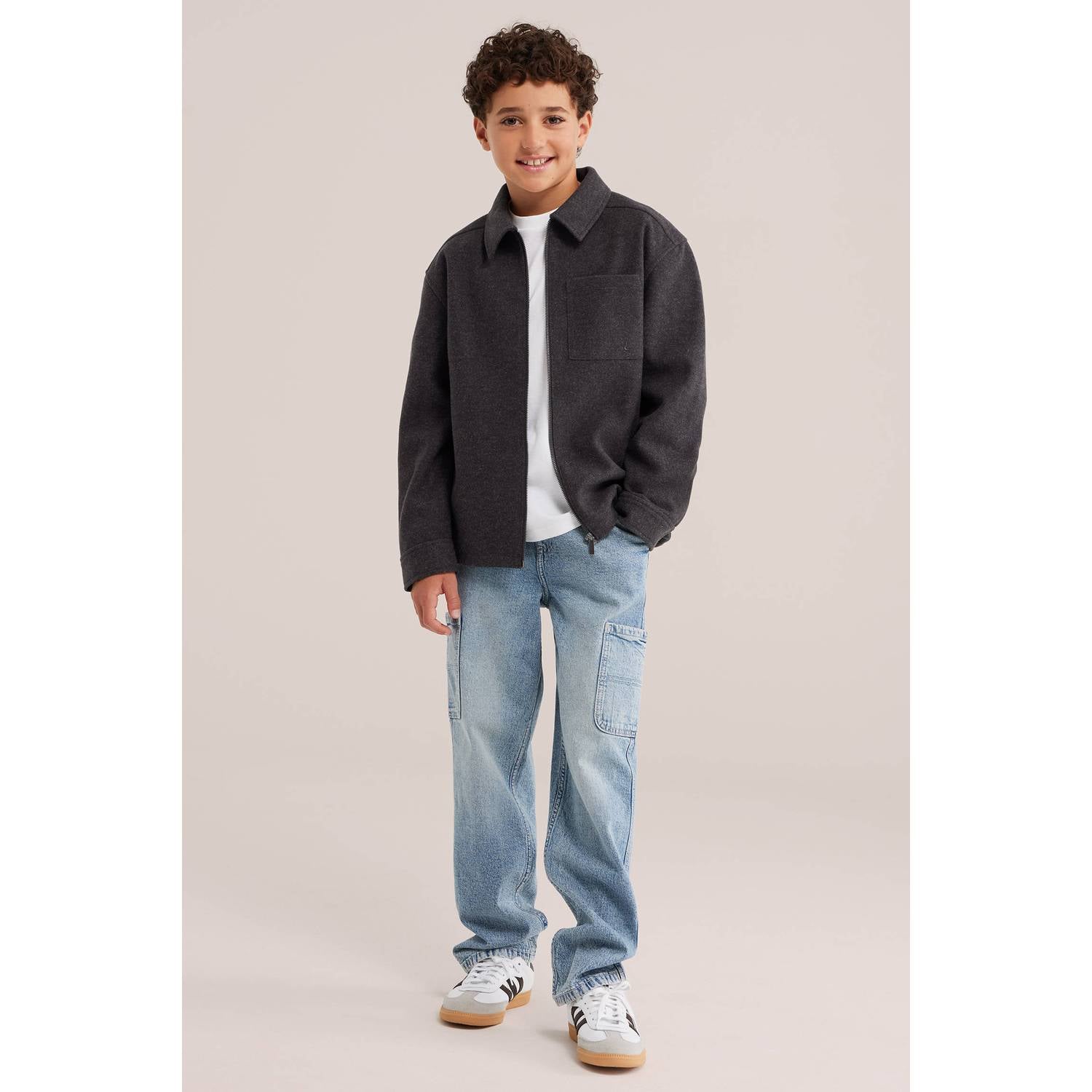 WE Fashion gevoerd vest antraciet