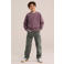 WE Fashion Blue Ridge sweater met backprint - violet