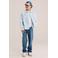 WE Fashion gestreept overhemd - lichtblauw/ecru