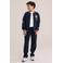 WE Fashion corduroy tapered joggingbroek - donkerblauw