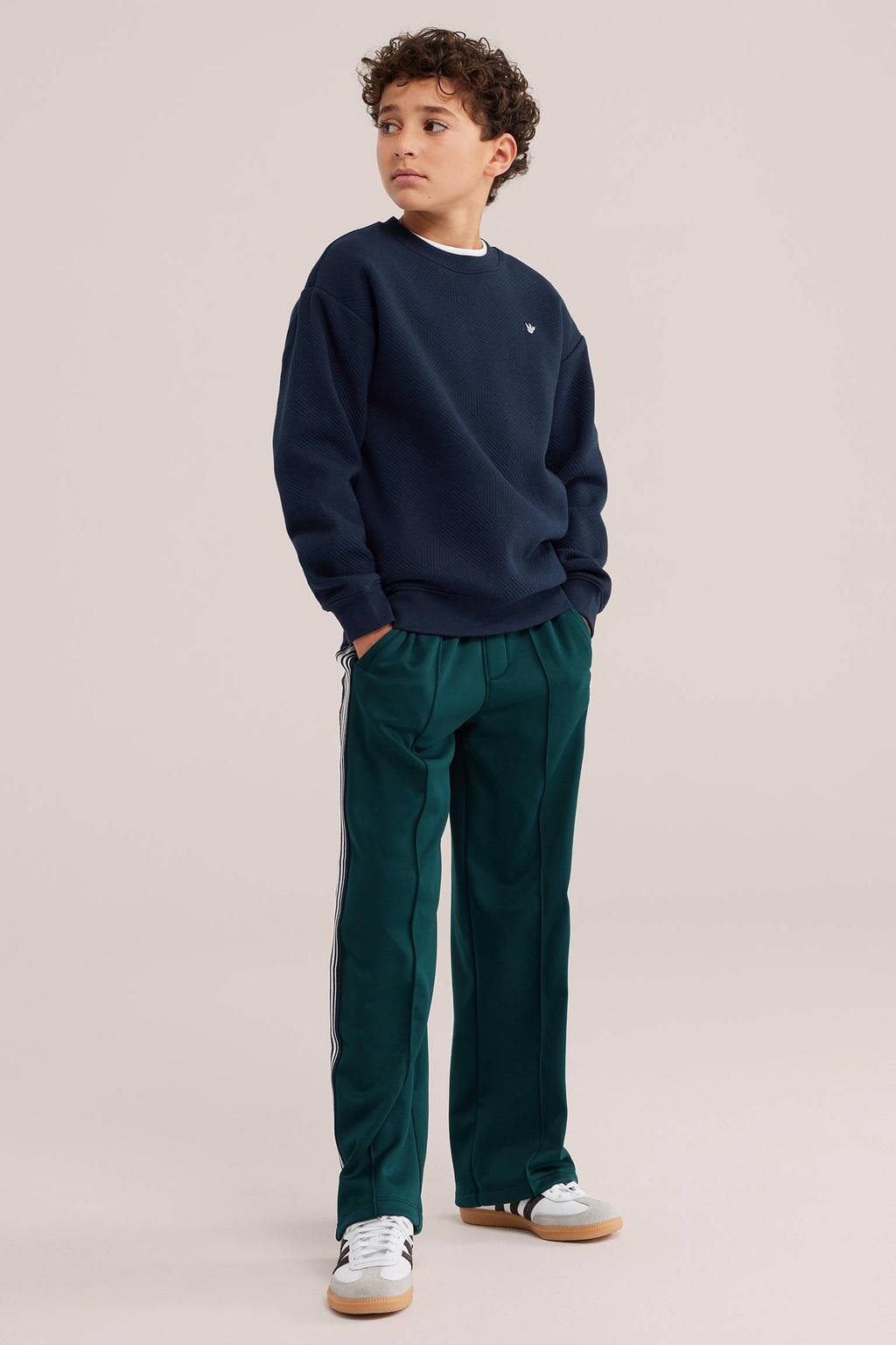 WE Fashion straight leg joggingbroek - groen
