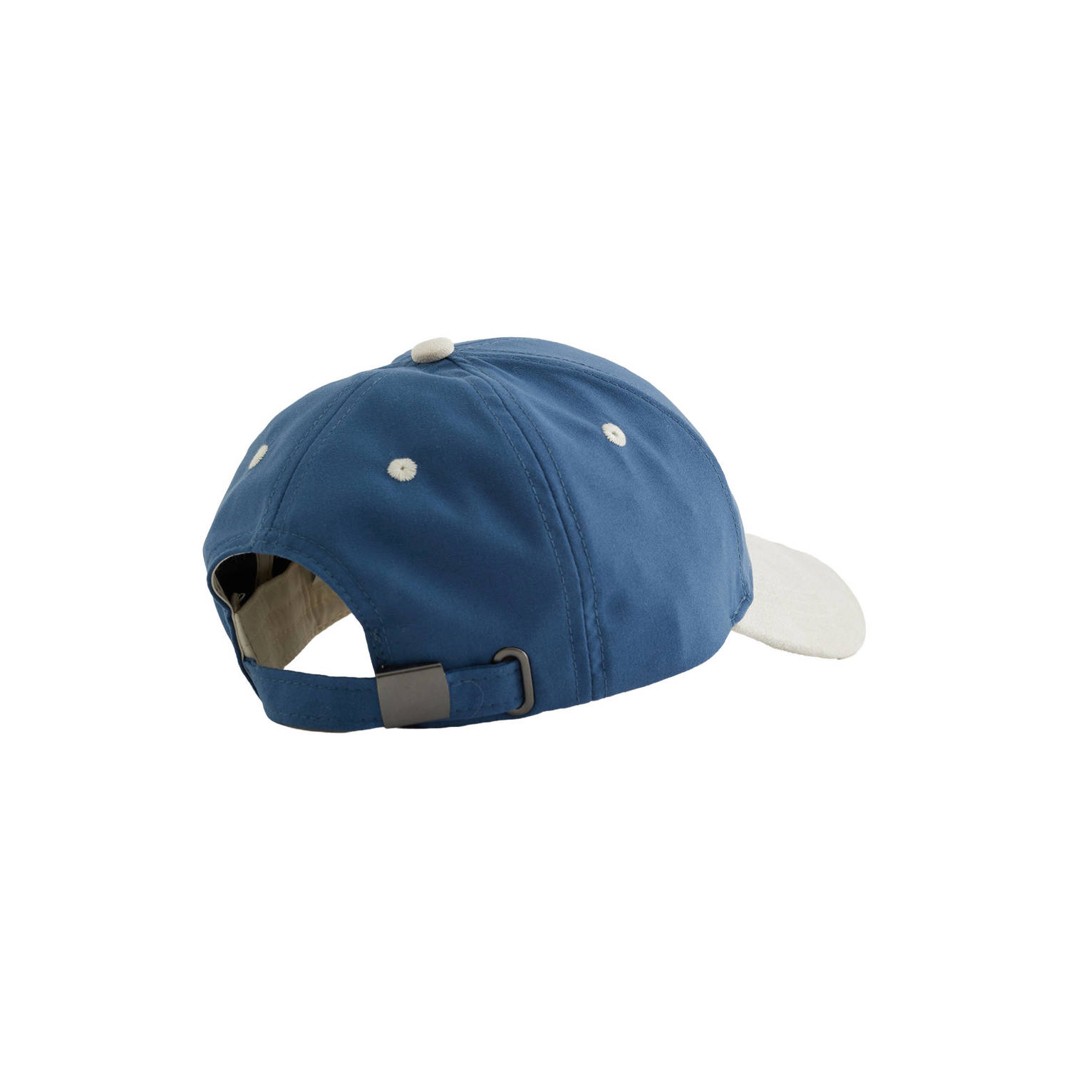 WE Fashion pet met patches blauw wit