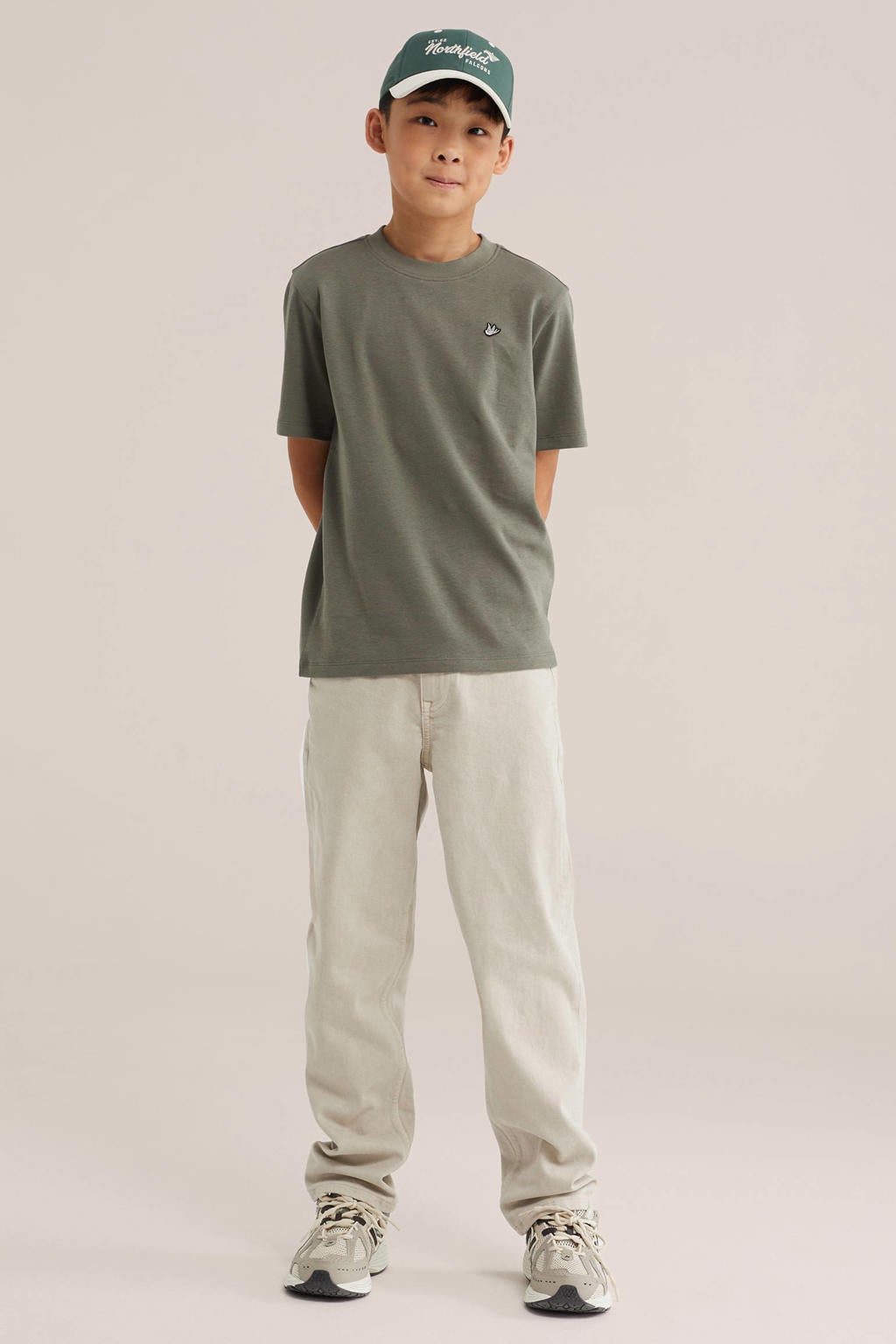 WE Fashion T-shirt - olijfgroen