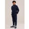 WE Fashion sweat tapered joggingbroek - donkerblauw