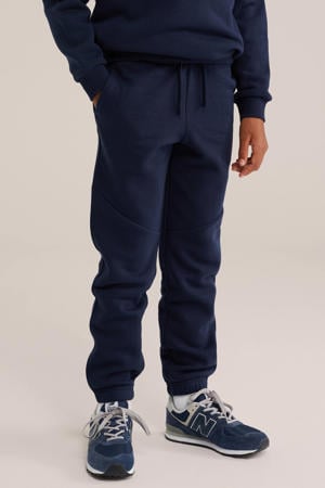 sweat tapered joggingbroek - donkerblauw