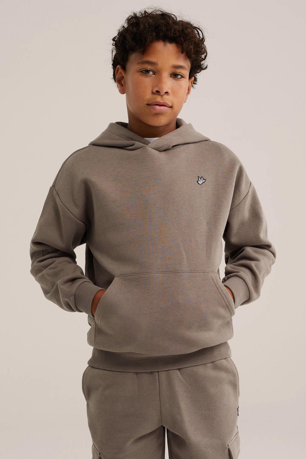 WE Fashion sweat hoodie - taupe