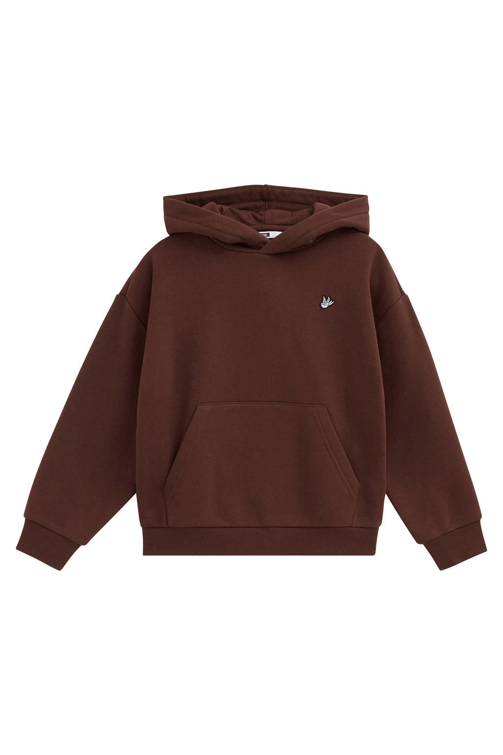WE Fashion sweat hoodie - donkerbruin