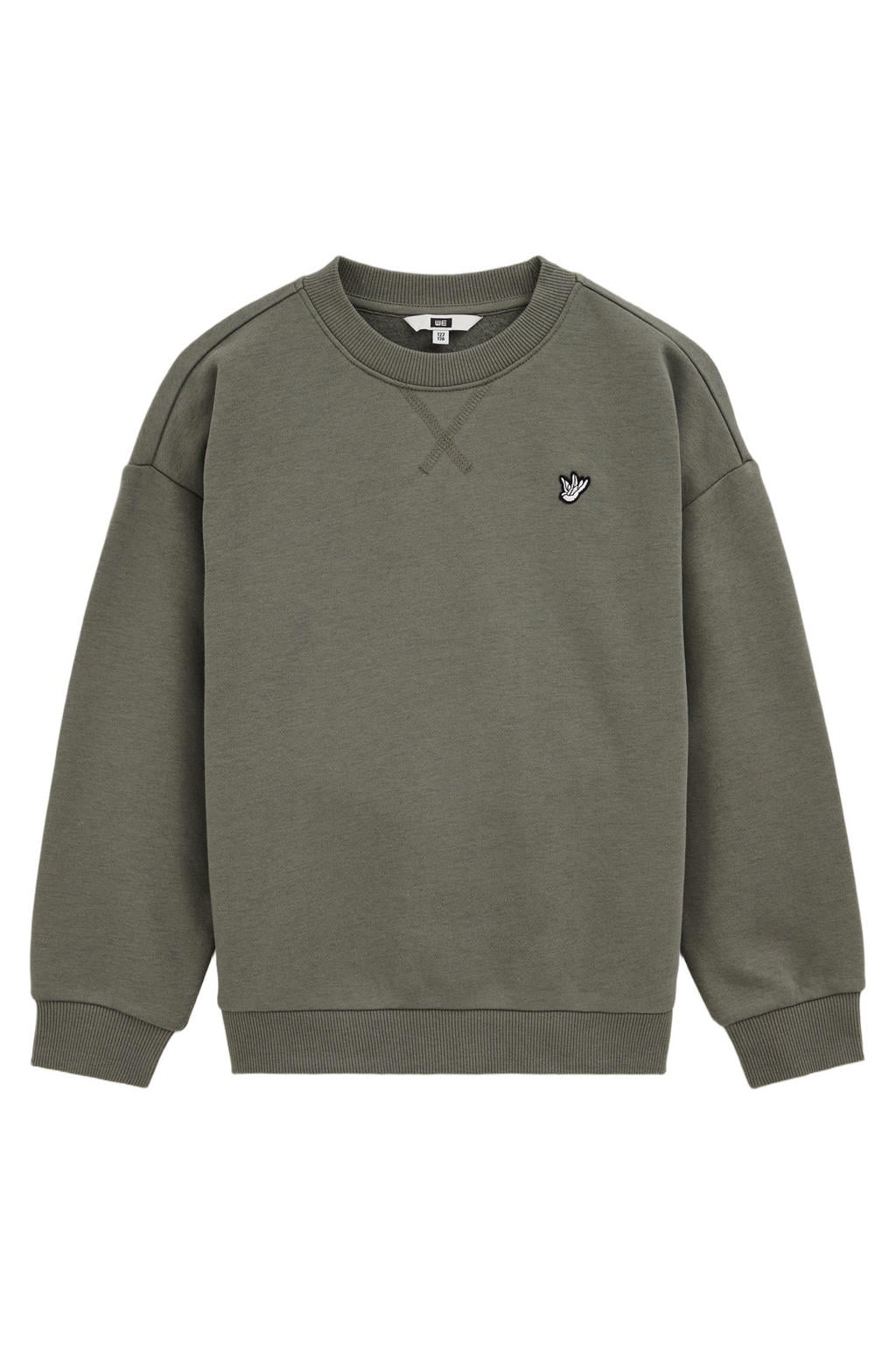 WE Fashion sweater - olijfgroen