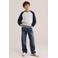 WE Fashion Blue Ridge loose fit jeans - donkerblauw