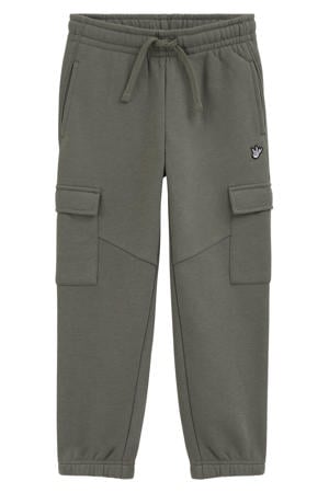 sweat cargobroek - kaki