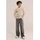 WE Fashion katoenen gebreide trui - beige