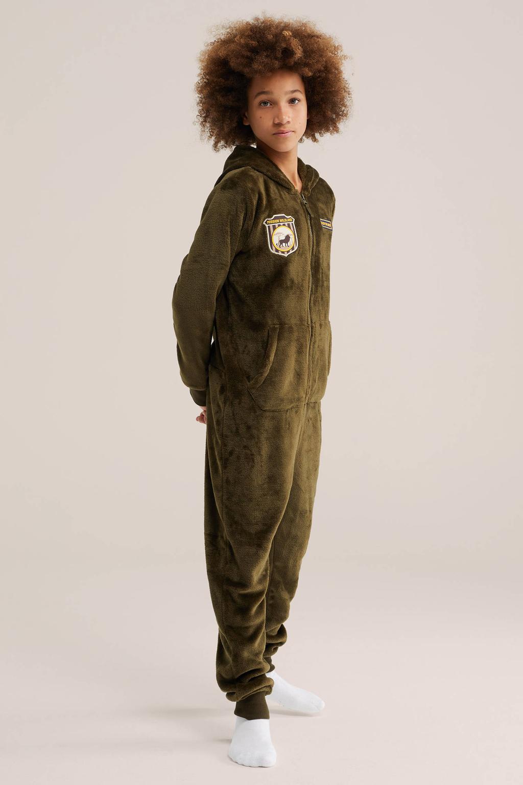WE Fashion onesie - olijfgroen