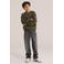 WE Fashion sweater - olijfgroen
