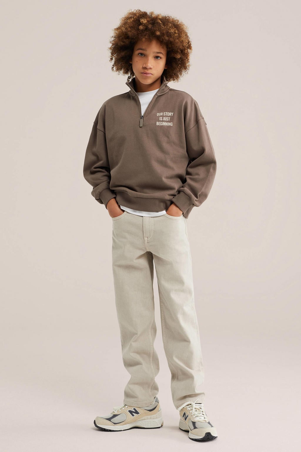 WE Fashion sweater - bruin