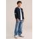 WE Fashion baseball jacket met patches - donkerblauw