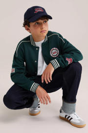 thumbnail: WE Fashion baseballjack met patches - groen