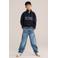 WE Fashion sweater met patches - donkerblauw
