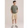 WE Fashion T-shirt met backprint - olijfgroen
