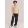 WE Fashion gebreide polo - beige