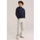 katoenen pullover - marineblauw