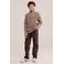 WE Fashion katoenen gebreide trui - beige