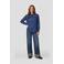 Anytime denim blouse met strikdetail dark blue