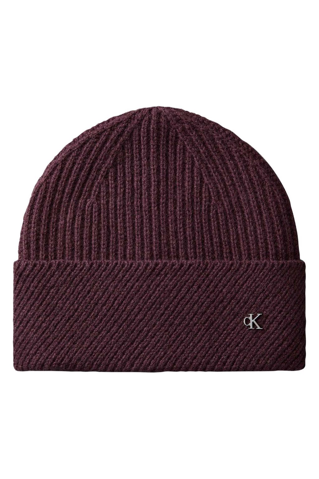 Calvin Klein muts bordeauxrood