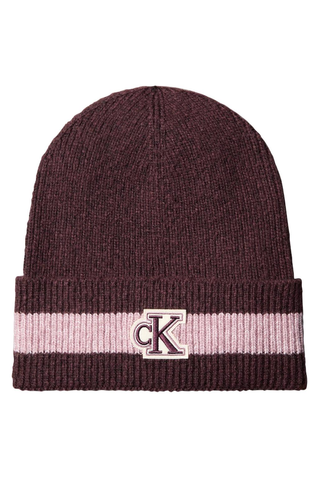 Calvin Klein muts CK Tipping bordeauxrood