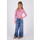 Vingino gestreepte longsleeve - roze