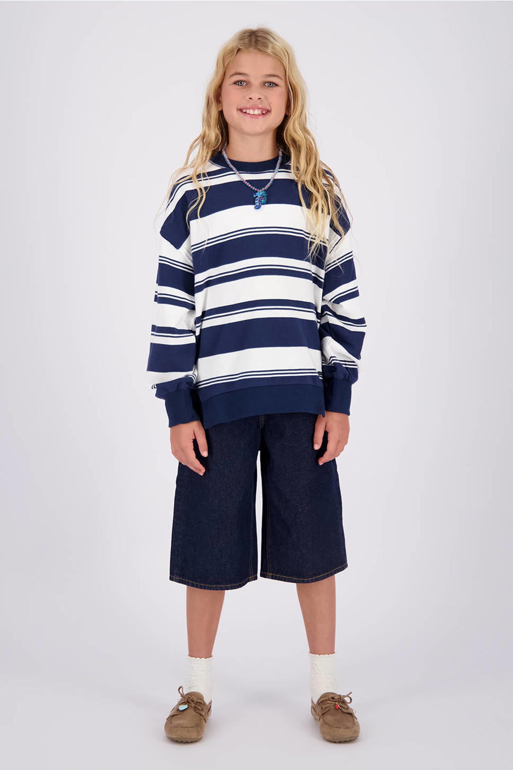 Vingino gestreepte sweater - blauw