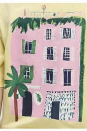 thumbnail: OBJECT T-shirt met backprint lichtgeel