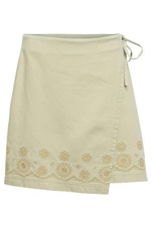 wikkelrok beige