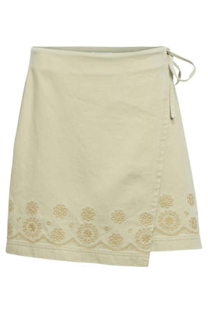wikkelrok beige