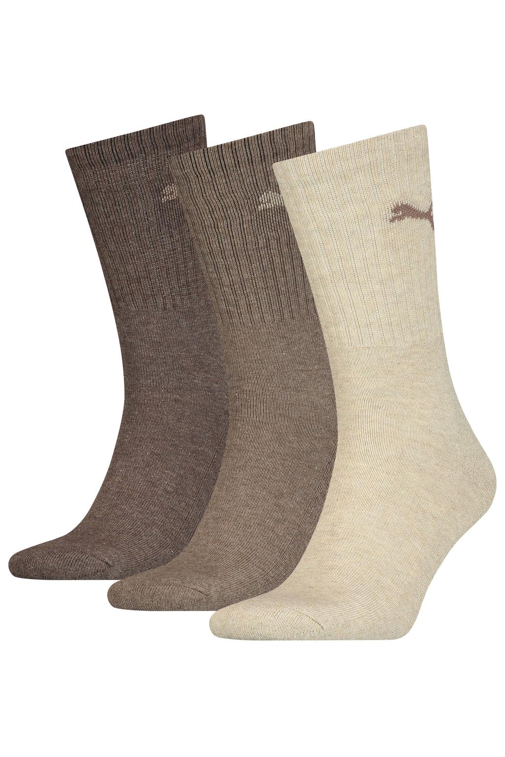 Puma sokken - set van 3 bruin