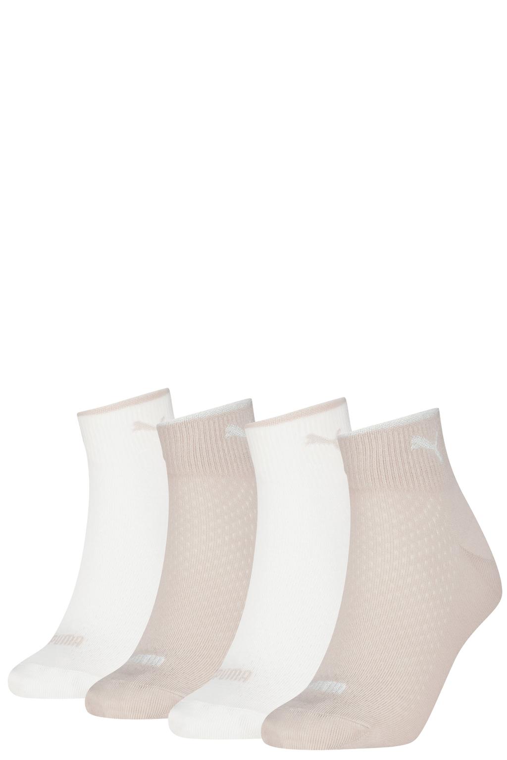 Puma sokken - set van 4 beige/wit