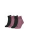 Puma sokken - set van 4 zwart/roze