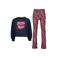 Vingino pyjama met print - donkerblauw/roze