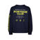 Vingino sweater met backprint - donkerblauw