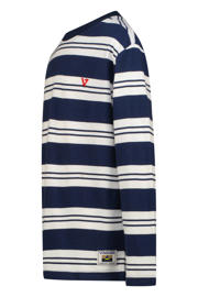 thumbnail: Vingino gestreepte longsleeve - donkerblauw/wit