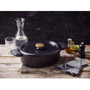 thumbnail: Alva Braadpan - Dutch Oven - Ovaal - Nori - 31 x 21 cm - geëmailleerde anti-aanbaklaag