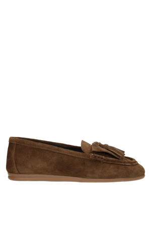 Mia suède mocassins - donkerbruin