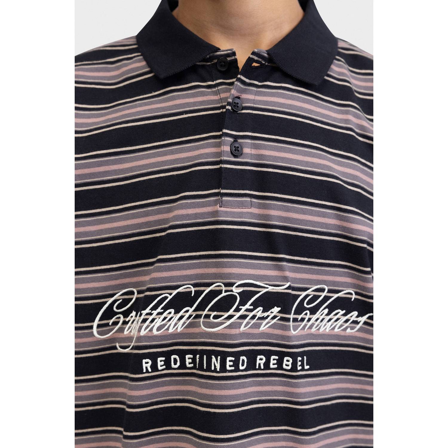 Redefined Rebel gestreepte longsleeve zwart