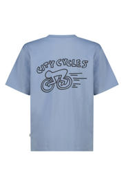 thumbnail: America Today T-shirt met backprint - blauw