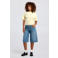 America Today wide leg regular waist short medium blue denim