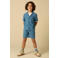 Sissy-Boy gestreepte casual short medium blue denim
