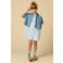 Sissy-Boy blouse broderie light blue denim