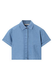 thumbnail: Sissy-Boy blouse broderie light blue denim