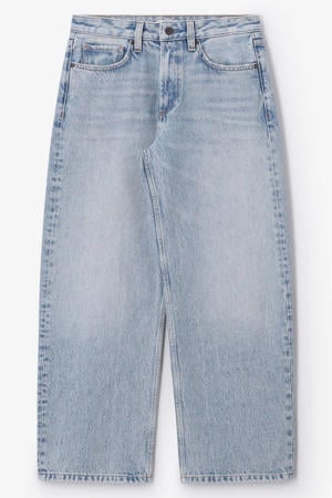 barrel fit jeans met riemlussen - lichtblauw denim